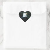 American Bald Eagle Heart Sticker (Tasche)