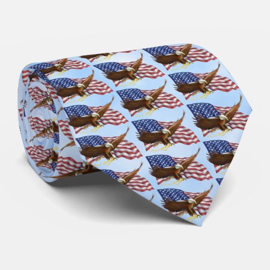 American Bald Eagle Krawatte (Gerollt)