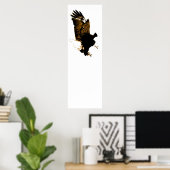 American Bald Eagle Landing Poster (Heimbüro)