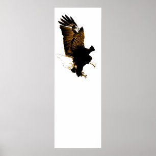 American Bald Eagle Landing Poster