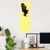 American Bald Eagle Landing Poster (Heimbüro)