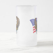 American Bald Eagle Mattglas Bierglas (Mittel)