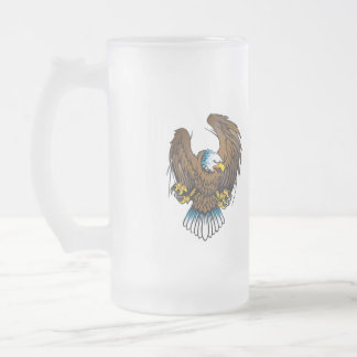 American Bald Eagle Mattglas Bierglas