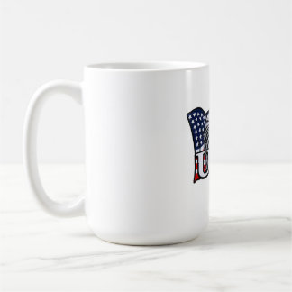 American Bald Eagle mit USA Flag - Patriotic USA Kaffeetasse