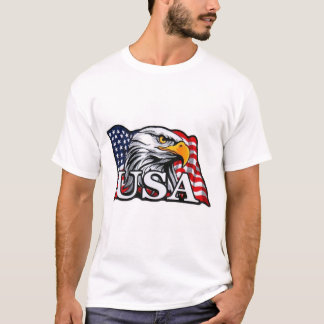 American Bald Eagle mit USA Flag - Patriotic USA T-Shirt