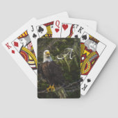 American Bald Eagle Monogram Patriotic Wildlife Spielkarten (Rückseite)