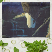 American Bald Eagle Mountain Sunrise Geschirrtuch (Gefaltet)