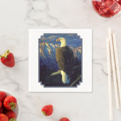 American Bald Eagle Mountain Sunrise Serviette (Beispiel)