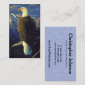 American Bald Eagle Mountain Sunrise Visitenkarte (Vorne/Hinten)