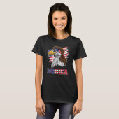 American Bald Eagle Mullet 4. Juli Funny Usa P T-Shirt (Vorne ganz)