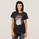 American Bald Eagle Mullet 4. Juli Funny USA P T-Shirt (Vorne ganz)
