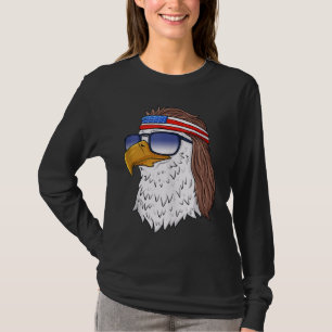 American Bald Eagle Mullet 4. Juli Funny USA P T-Shirt