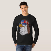 American Bald Eagle Mullet 4. Juli Funny USA P T-Shirt (Vorne ganz)