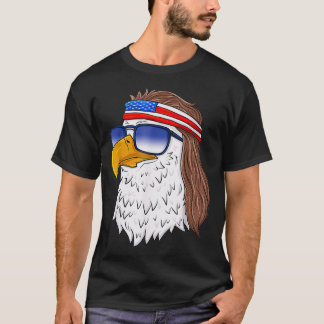 American Bald Eagle Mullet 4th Of July Funny USA a T-Shirt