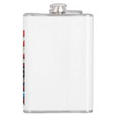 American Bald Eagle Patriotic USA Flaggenfreiheit Flachmann (Rückseite)