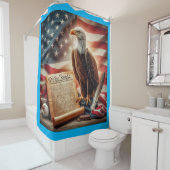 American Bald Eagle Patriotismus Duschvorhang (Beispiel)