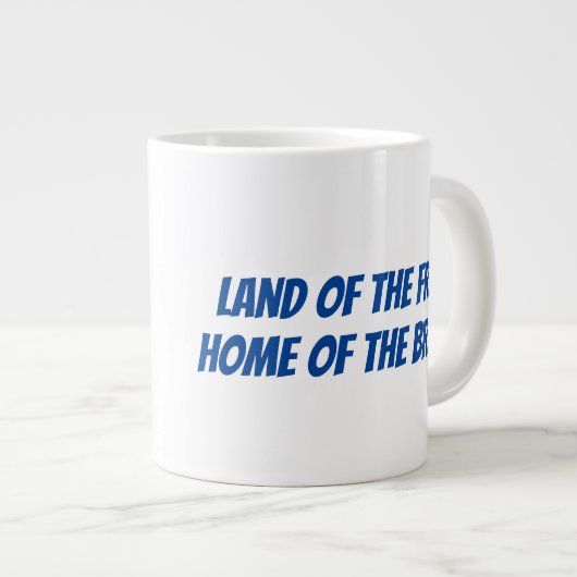 American Bald Eagle Patriotismus Jumbo-Tasse (Vorderseite Rechts)