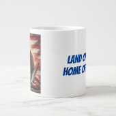 American Bald Eagle Patriotismus Jumbo-Tasse (Vorderseite)