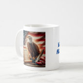 American Bald Eagle Patriotismus Kaffeetasse (Vorderseite Links)