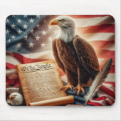 American Bald Eagle Patriotismus Mousepad (Vorne)