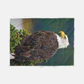 American Bald Eagle Perched Fleecedecke (Vorderseite (Horizontal))