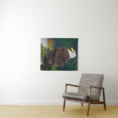 American Bald Eagle Perched Wandteppich (Beispiel (Horizontal))