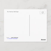 American Bald Eagle Postkarte (Rückseite)