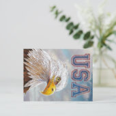 American Bald Eagle Postkarte (Stehend Vorderseite)