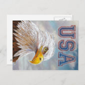 American Bald Eagle Postkarte (Vorne/Hinten)