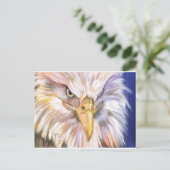 American Bald Eagle Postkarte (Stehend Vorderseite)