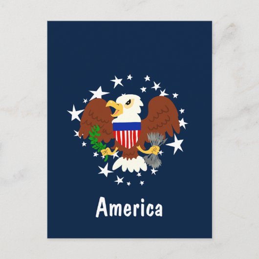 American Bald Eagle Postkarte (Vorderseite)