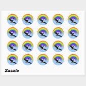 American Bald Eagle Rainbow Sticker (Blatt)