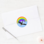 American Bald Eagle Rainbow Sticker (Umschlag)
