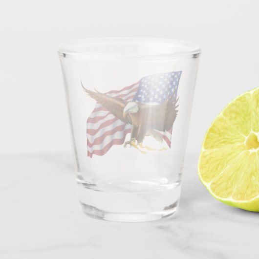 American Bald Eagle Schnapsglas (Rückseite)