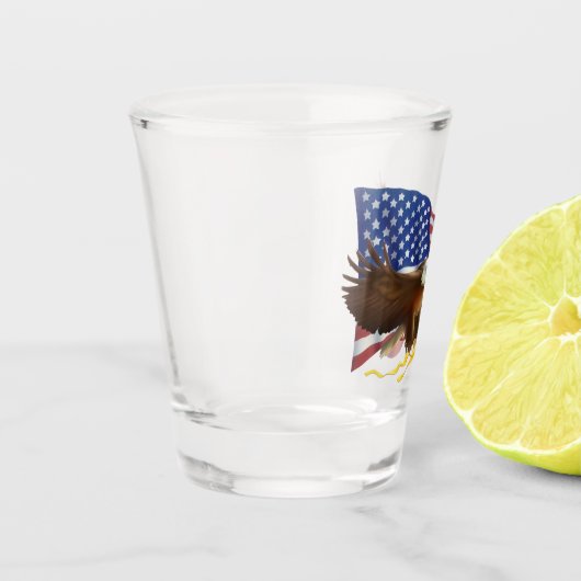 American Bald Eagle Schnapsglas (Links)