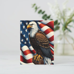 American Bald Eagle Soaring Postkarte