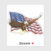 American Bald Eagle Sticker (Blatt)