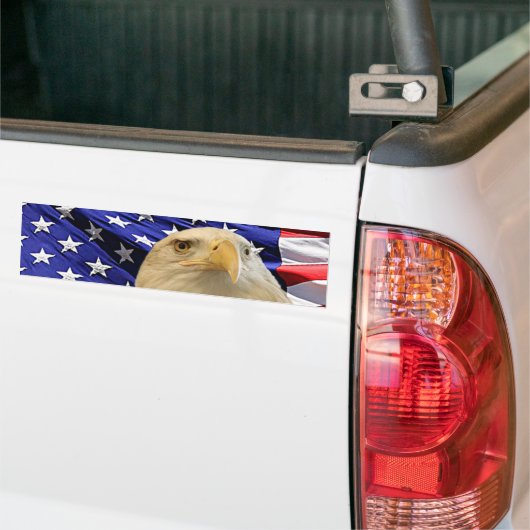 American Bald Eagle und Flag Autoaufkleber (Auf Lkw)