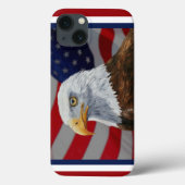 American Bald Eagle und Flag Case-Mate iPhone Hülle (Rückseite)