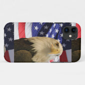 American Bald Eagle und Flag Case-Mate iPhone Hülle (Rückseite (Horizontal))