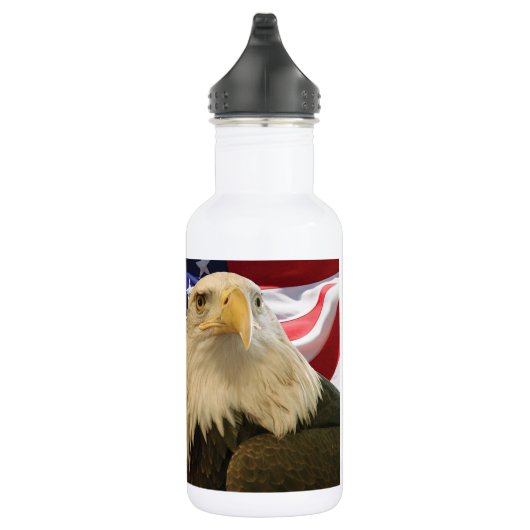 American Bald Eagle und Flag Edelstahlflasche (Rechts)
