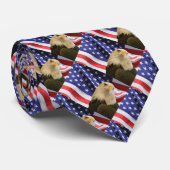 American Bald Eagle und Flag Krawatte (Gerollt)