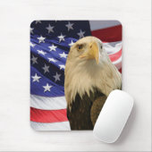 American Bald Eagle und Flag Mousepad (Mit Mouse)
