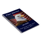 American Bald Eagle und Flag Notizblock (Rechte Seite)