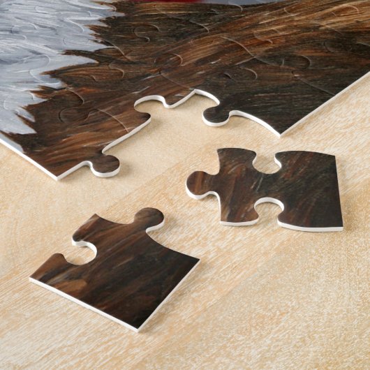 American Bald Eagle und Flag Puzzle (Seite)