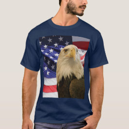 American Bald Eagle und Flag T-Shirt
