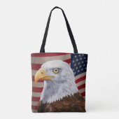 American Bald Eagle und Flag Tasche (Rückseite)
