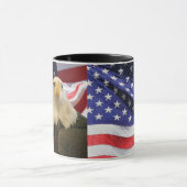 American Bald Eagle und Flag Tasse (Zentrum)