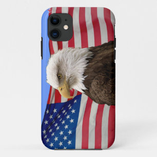 American Bald Eagle & US Flag Patriotic Phone Case
