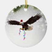 American Bald Eagle USA Weihnachtsmannmütze Wildli Keramik Ornament (Vorne)